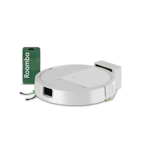 Imagen del iRobot Roomba 115 Combo 2 en 1 con su base de carga compacta