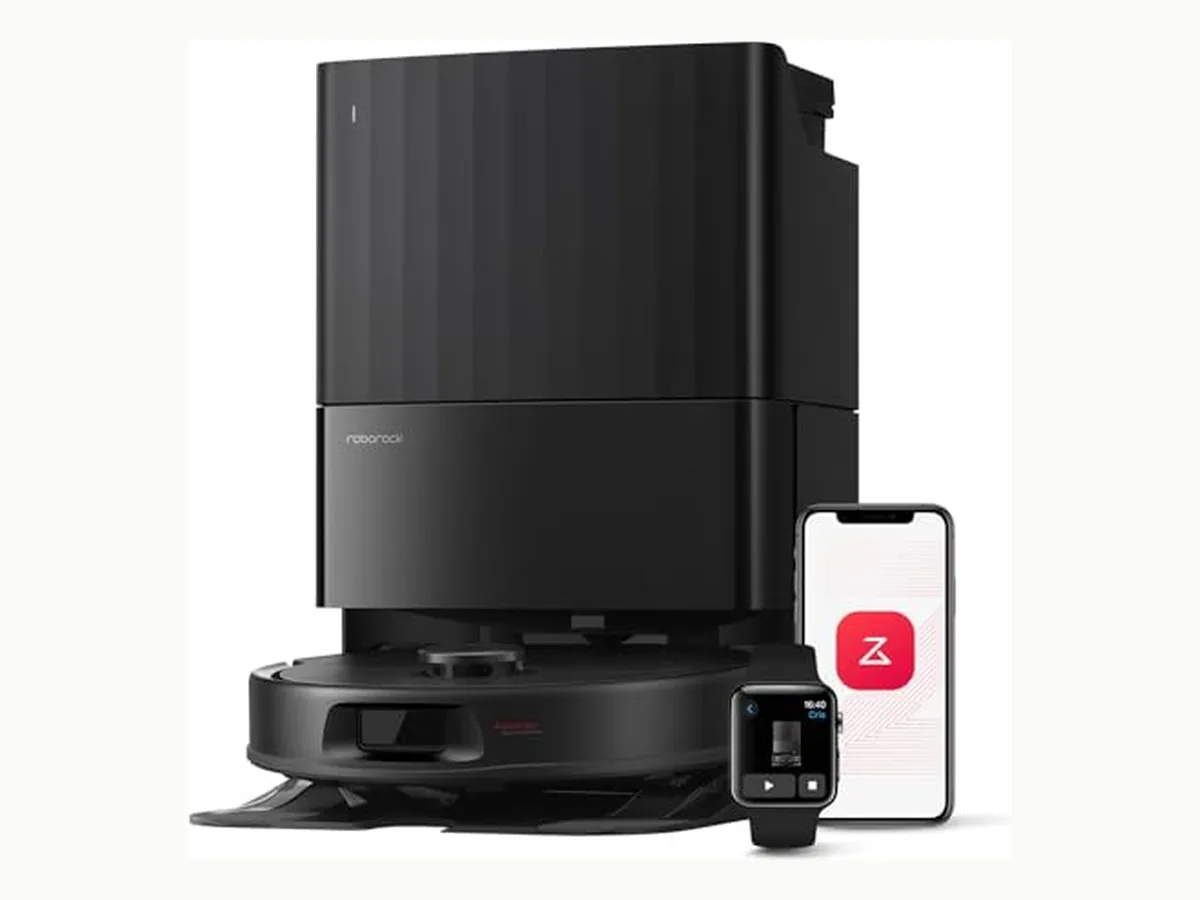 Imagen del sistema Roborock QV35A con robot aspirador y base multifunción
